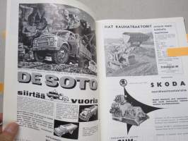 Diesel-lehti 1960 sidottu vuosikerta, runsas mainoskuvitus työkoneista ja moottoreista, erittäin laadukas julkaisu