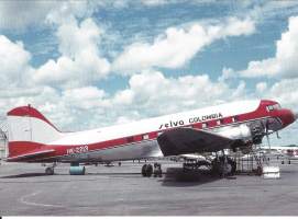 DC3A / Selva Colombia  - lentokonepostikortti postikortti   kulkematon