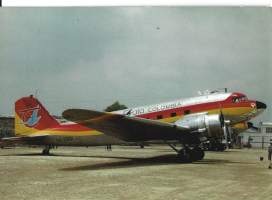 DC3C / Colombia  - lentokonepostikortti postikortti   kulkematon
