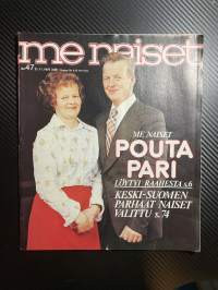 Me naiset 1975 nr 47, 21.11.1975, Keski-Suomen parhaat naiset, Poutaparit, Valkoisessa talossa (Betty ja Gerald Ford)