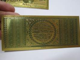 United States (Eagle)  - 100 USD - One Hundred US Dollars - Gold foil novelty note -keräilyseteli 24 K kullattu seteli, leikkirahaa