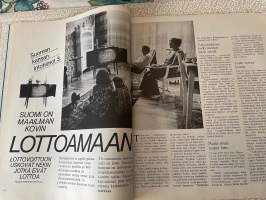 Me naiset 1975 nr 34, 22.8.1975, Suomi on maailman kovin lottomaa, Simo Salminen, Kivikasvot, Rauni Liukko, syysmuoti