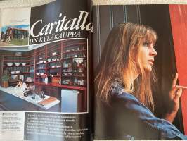 Me naiset 1975 nr 38, 19.9.1975, Carita Järvisen kesäpaikka, Lasse Pöysti, Joonas Kokkonen, Vicky Rosti, Arto Vuorjoki, yksiö