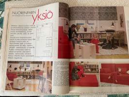 Me naiset 1975 nr 38, 19.9.1975, Carita Järvisen kesäpaikka, Lasse Pöysti, Joonas Kokkonen, Vicky Rosti, Arto Vuorjoki, yksiö