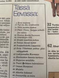 Eeva 1979 nr 11, Päivi Viren, Työ vie Åke Lindmania, Kankaisten kartano, Oravistojen koti, Jörn Donner