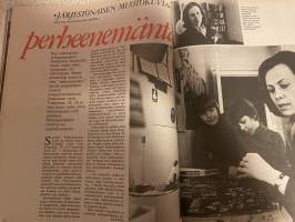 Me Naiset 1974 nro 17 ilmestynyt 26.4.1974, Yves Montand, Kisu, järjestönaisen muotokuva Anita Toukomaa