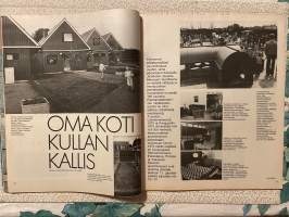 Me Naiset 1974 nro 29 ilmestynyt 19.7.1974, Johanna Raunio ja Armi, asuntomessut Kerava Jaakkola, Eila Halonen