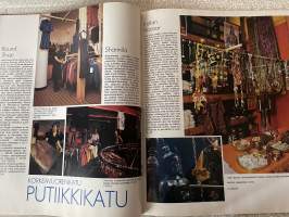 Me naiset 1975 nr 39, 26.9.1975, Farah, Kuopion läänin naiset, päivä miehen elämässä myyntimies Jouni Koski, Korkeavuorenkatu,  Ailakki Sariola Suomen Tivoli