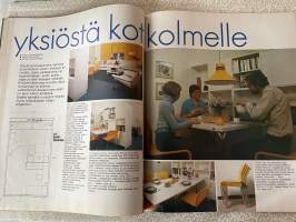 Me naiset 1975 nr 39, 26.9.1975, Farah, Kuopion läänin naiset, päivä miehen elämässä myyntimies Jouni Koski, Korkeavuorenkatu,  Ailakki Sariola Suomen Tivoli
