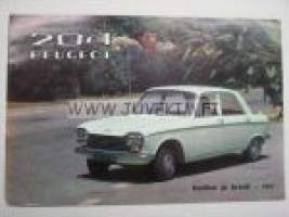 Peugeot 204 Berline, Break 1967 -myyntiesite