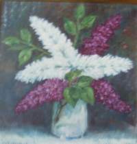 John Dielhardt, &quot;Sireenit&quot; sign  -38 öljyvärimaalaus  46x46 / 60x60 cm