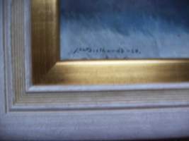 John Dielhardt, &quot;Sireenit&quot; sign  -38 öljyvärimaalaus  46x46 / 60x60 cm