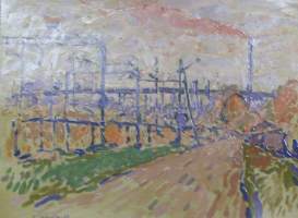 Hannu Lindholm ,  öljyvärimaalaus  sign -83   koko 41x50 / 26x35  cm / HANNU Juhani LINDHOLM1951, KuhmoinenTaidegraafikko, taidemaalari