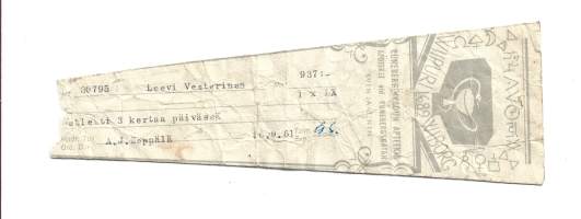 Runeberginkadun  Apteekki Helsinki Sven Jaatinen resepti  signatuuri  1961