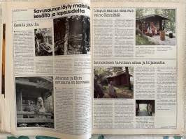 Avotakka 1979 nr 7, Joutsenon asuntomessut - tasokas talo Makkoset, Kansakunnan kesäsaunat, Mökistä talo, Rantasalmi Oy:n hirsirakennukset, Kannu kesäjuomille