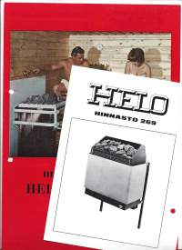 Helo sähkökiuas esitteitä 2 kpl erä  1969