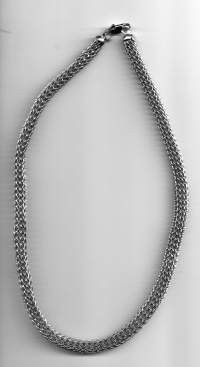 Kaulaketju  - koru hopeaa 0.925   41 cm paino 20 g