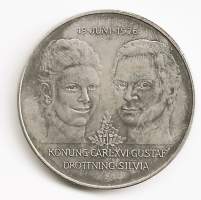 Ruotsi 50 kruunua 1976 hopeaa 27,03   g  0.925