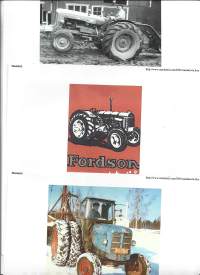 Fordson traktori printti / monistekuvia A4  yht 7 kpl erä