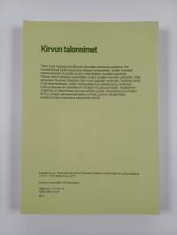 Kirvun talonnimet : karjalaisen talonnimisysteemin kuvaus (signeerattu, tekijän omiste)