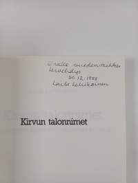 Kirvun talonnimet : karjalaisen talonnimisysteemin kuvaus (signeerattu, tekijän omiste)