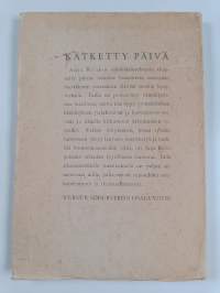 Kätketty päivä : runoja