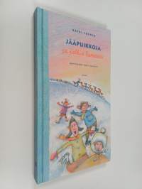 Jääpuikkoja ja jälkiä lumessa