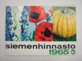 Kesko siemenhinnasto 1965 -seed catalog