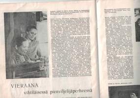 Uusi nainen n:o 5 toukokuu 1952 Muotia  kankaasta  tehtynä kuin neuleena, kotikokin neuvoja. Haastatteluja ja vierailu pientilalle. Hyvää ajan kuvaa -50 luvusta