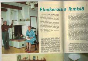 Uusi Nainen, n:o 9, syyskuu 1959.Säilönnästä  syyskuun värikkäästä ruokalistasta viikon ajalle sekä syksy muotia.Myös syksyn neulemalleja ja tietoa Intiasta