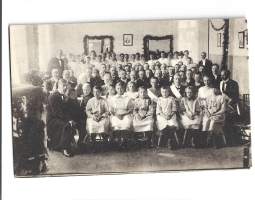 Orpola ( 150 lasta) Kaarina Lauste Turku  Vihkijäisjuhla 1920 postikortti, paikkakuntapostikortti   kulkematon
