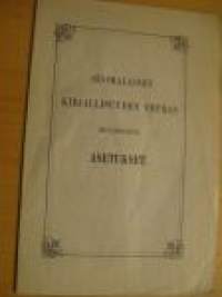 Suomalaisen Kirjallisuuden Seuran Helsingissä asetukset 1915