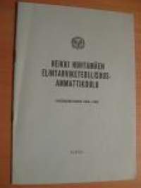 Heikki Huhtamäen elintarviketollisuusammattikoulu vuosikertomus 1962-1963