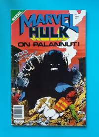 Marvel 12/1990 - Hulk.  Hulk on palannut.    (Sarjakuvat, sarjakuvalehdet, sopiva keräilykappaleeksi)
