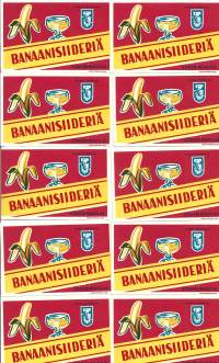 Banaanisiideriä -  juomaetiketti 10 kpl erä