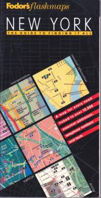 Fodor&#039;s flashmaps - New York - The Guide to Finding it All., 1991. (Matkaopas, matkakirja)