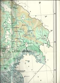 Suomenmaan Korko-Kartta G W Gyldenilta 1850  laskostettu kirjekokoon  Näköispainos Karttakeskus 1992  120x80 cm
