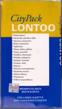 Citypack Lontoo -matkaopas ja kaupunkikartta samassa paketissa, 1997.