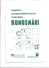 Runosmäki Turku Uusinta aluesuunnittelua - esite 1970  pohjapiirrokset, hinnat yms