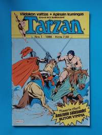 Tarzan 1/1986 - Nimmrin ritarit/Amazonin salaisuudet.    (Sarjakuvat, sarjakuvalehdet, sopiva keräilykappaleeksi)