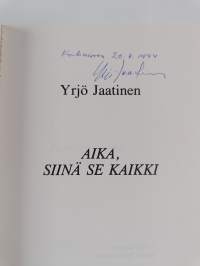 Aika, siinä se kaikki (signeerattu)