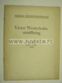 Victor Westerholm-utställning i Ateneum 1920 Finska Konstföreningen -näyttelyluettelo