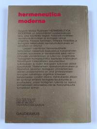 Hermeneutica moderna : teologinen hermeneutiikka historiallis-kriittisen raamatuntutkimuksen aikakaudella