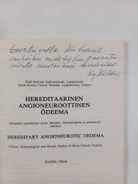 Hereditaarinen angioneuroottinen ödeema - Seisemän suomalisen suvun kliininen, immunologinen ja geneettinen tutkimus (signeerattu, tekijän omiste)