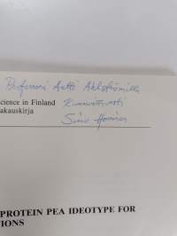 Breeding of a Protein Pea Ideotype for Finnish Conditions (signeerattu, tekijän omiste)