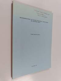 Determination of plant-available manganese in Finnish soils = Kasville käyttökelpoisen maan mangaanin määrittämisestä (signeerattu, tekijän omiste)