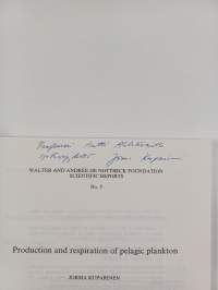 Production and Respiration of Pelagic Plankton (signeerattu, tekijän omiste)