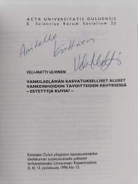 Vankilaelämän kasvatukselliset alueet vankeinhoidon tavoitteiden kehyksessä -Estettyjä kuvia?- (signeerattu, tekijän omiste)