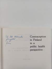 Contraception in Finland in a Public Health Perspective (signeerattu, tekijän omiste)