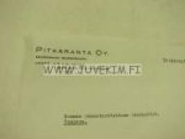 Pitkäranta Oy, Pitkäranta (Nurmisaari), 30.10.1939 -asiakirja